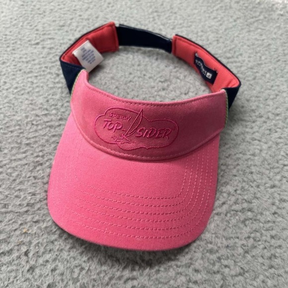 Sperry Top Sider Hat Visor Women One Size Strapback Pink - Picture 2 of 6